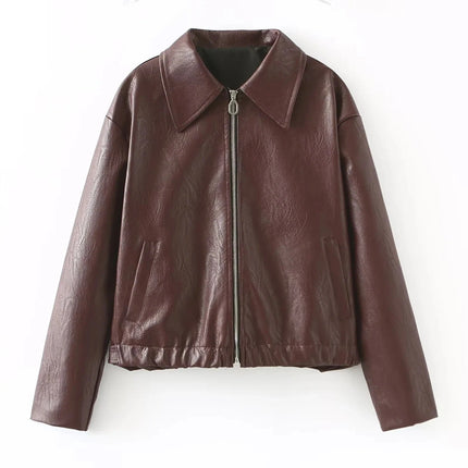 NEVAEH | Women's Bold Red & Black Streetwear Jacket | Sleek Silhouette | Tailored Fit for Casual & Trendy Fashion | Eye-Catching Versatile Outerwear