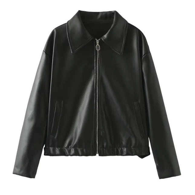 NEVAEH | Women's Bold Red & Black Streetwear Jacket | Sleek Silhouette | Tailored Fit for Casual & Trendy Fashion | Eye-Catching Versatile Outerwear