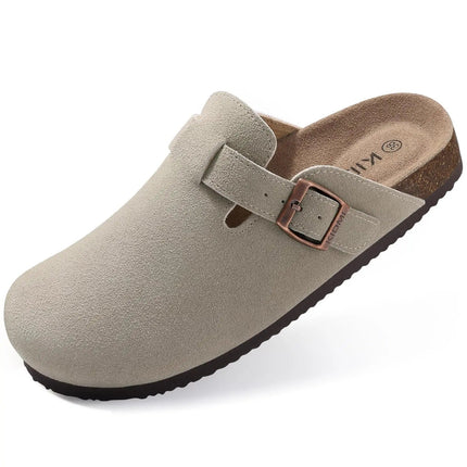 AMERY | Women's Slip-On Mules | Cork-Style Footbed with Arch Support | Casual Everyday Comfort | Nonslip Sole