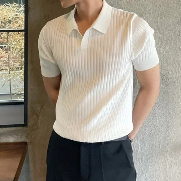 Van Hallen Melbourne | Men's Slim Fit Polo Shirt | Breathable Cotton | Short Sleeve | Classic White & Elegant Black | M, L, XL | Modern Collar Style | Timeless Sophistication | Ideal for Casual & Workwear