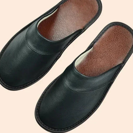 Lucas Leather Slippers for Men | Durable & Comfortable | 9 Colors | Trendy Design