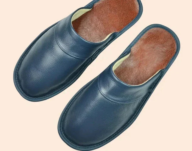 Lucas Leather Slippers for Men | Durable & Comfortable | 9 Colors | Trendy Design