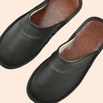 Lucas Leather Slippers for Men | Durable & Comfortable | 9 Colors | Trendy Design