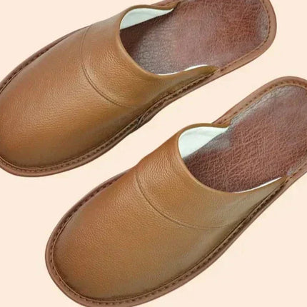 Lucas Leather Slippers for Men | Durable & Comfortable | 9 Colors | Trendy Design