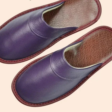 Lucas Leather Slippers for Men | Durable & Comfortable | 9 Colors | Trendy Design
