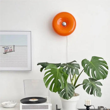 Modern LED Table Lamp | Unique Donut Shape | Dimmable Touch Switch | Energy-Efficient Lighting | High-Quality Glass and Metal | For Living Room, Bedroom, Office | Adjustable Brightness