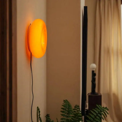 Modern LED Table Lamp | Unique Donut Shape | Dimmable Touch Switch | Energy-Efficient Lighting | High-Quality Glass and Metal | For Living Room, Bedroom, Office | Adjustable Brightness
