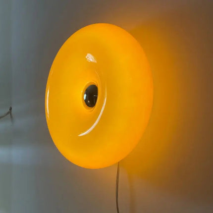 Modern LED Table Lamp | Unique Donut Shape | Dimmable Touch Switch | Energy-Efficient Lighting | High-Quality Glass and Metal | For Living Room, Bedroom, Office | Adjustable Brightness