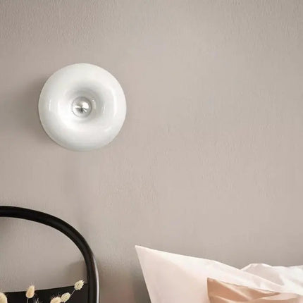 Modern LED Table Lamp | Unique Donut Shape | Dimmable Touch Switch | Energy-Efficient Lighting | High-Quality Glass and Metal | For Living Room, Bedroom, Office | Adjustable Brightness