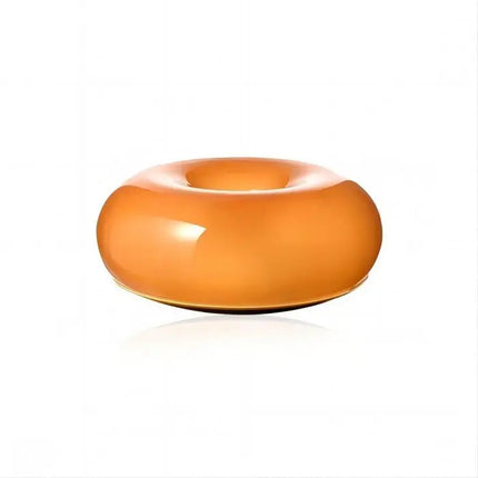 Modern LED Table Lamp | Unique Donut Shape | Dimmable Touch Switch | Energy-Efficient Lighting | High-Quality Glass and Metal | For Living Room, Bedroom, Office | Adjustable Brightness