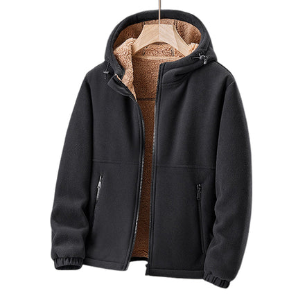 Thick Fleece Sherpa Jacket | Ultra-Soft Lining | Relaxed Fit | Breathable & Insulating | Ideal for Cool Weather | Men's Versatile Outerwear | Stay Warm & Stylish in Autumn | Dillon Edition