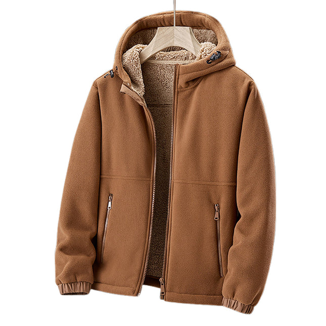 Thick Fleece Sherpa Jacket | Ultra-Soft Lining | Relaxed Fit | Breathable & Insulating | Ideal for Cool Weather | Men's Versatile Outerwear | Stay Warm & Stylish in Autumn | Dillon Edition