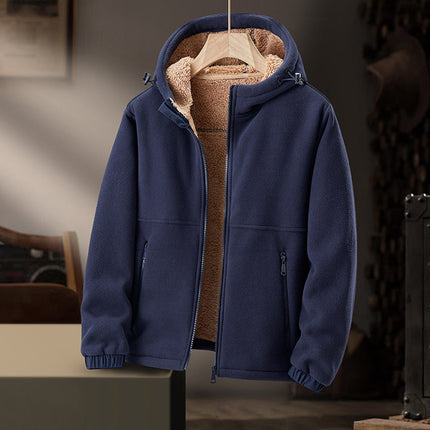 Thick Fleece Sherpa Jacket | Ultra-Soft Lining | Relaxed Fit | Breathable & Insulating | Ideal for Cool Weather | Men's Versatile Outerwear | Stay Warm & Stylish in Autumn | Dillon Edition
