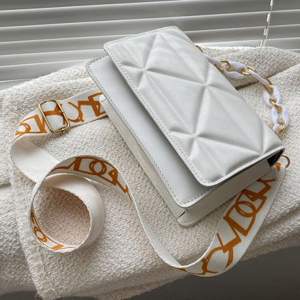 Savannah Quilted Crossbody Bag | Chain Strap | Flap Closure | Multiple Ways to Wear | 4 Colors Available