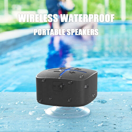 Portable Waterproof Bluetooth 5.0 Speaker | Suction Cup | 10 Hours Play Time | 5W Power | IP65 | Model MZ-513 | Audio Book Compatible | Detachable Suction for Bathroom | 650mAh Battery | DC 3.7V Power