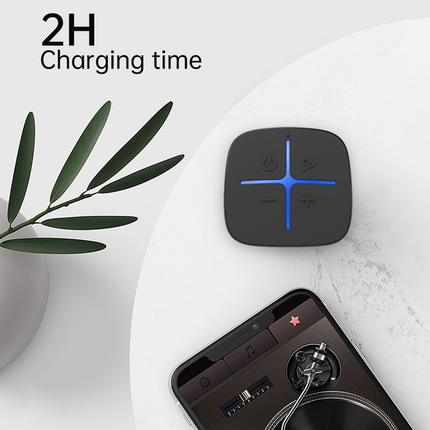 Portable Waterproof Bluetooth 5.0 Speaker | Suction Cup | 10 Hours Play Time | 5W Power | IP65 | Model MZ-513 | Audio Book Compatible | Detachable Suction for Bathroom | 650mAh Battery | DC 3.7V Power