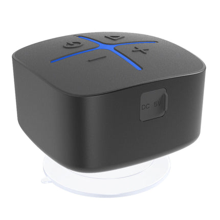 Portable Waterproof Bluetooth 5.0 Speaker | Suction Cup | 10 Hours Play Time | 5W Power | IP65 | Model MZ-513 | Audio Book Compatible | Detachable Suction for Bathroom | 650mAh Battery | DC 3.7V Power