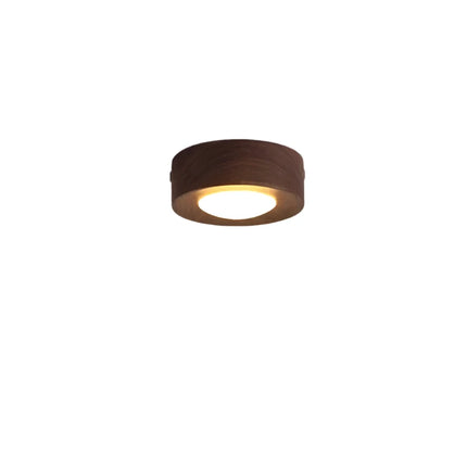 Walnut Wood LED Ceiling Light | Warm Illumination | Sustainable Design | Elegant Craftsmanship | Natural Wood Grain | Energy Efficient