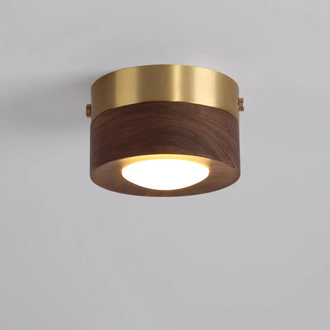 Walnut Wood LED Ceiling Light | Warm Illumination | Sustainable Design | Elegant Craftsmanship | Natural Wood Grain | Energy Efficient