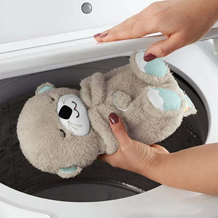 Snuggle Breathing Otter Bear | 30cm Plush Toy with Soothing Music & Motion | Ideal Sleep Aid & Cuddle Companion | High-Quality Materials | Baby Gift with Soft Texture & Gentle Features